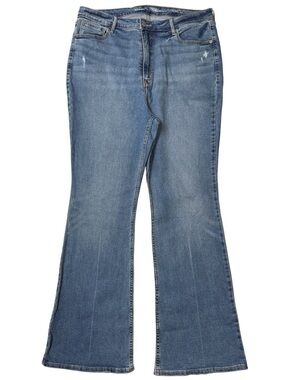 {Old Navy} "Higher High-Rise Flare” Mary Kate Blue Bootcut Stretch Denim